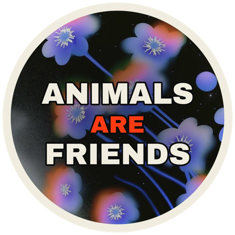 Animals Are Friends sticker