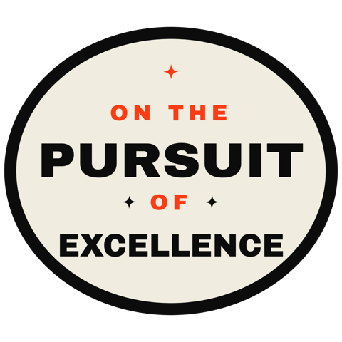 On the Pursuit of Excellence sticker